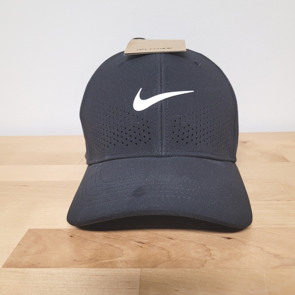 Nike Rise Cap Adult Unisex M/L Black Dri-FIT ADV Swoosh Flex FB5633-010
